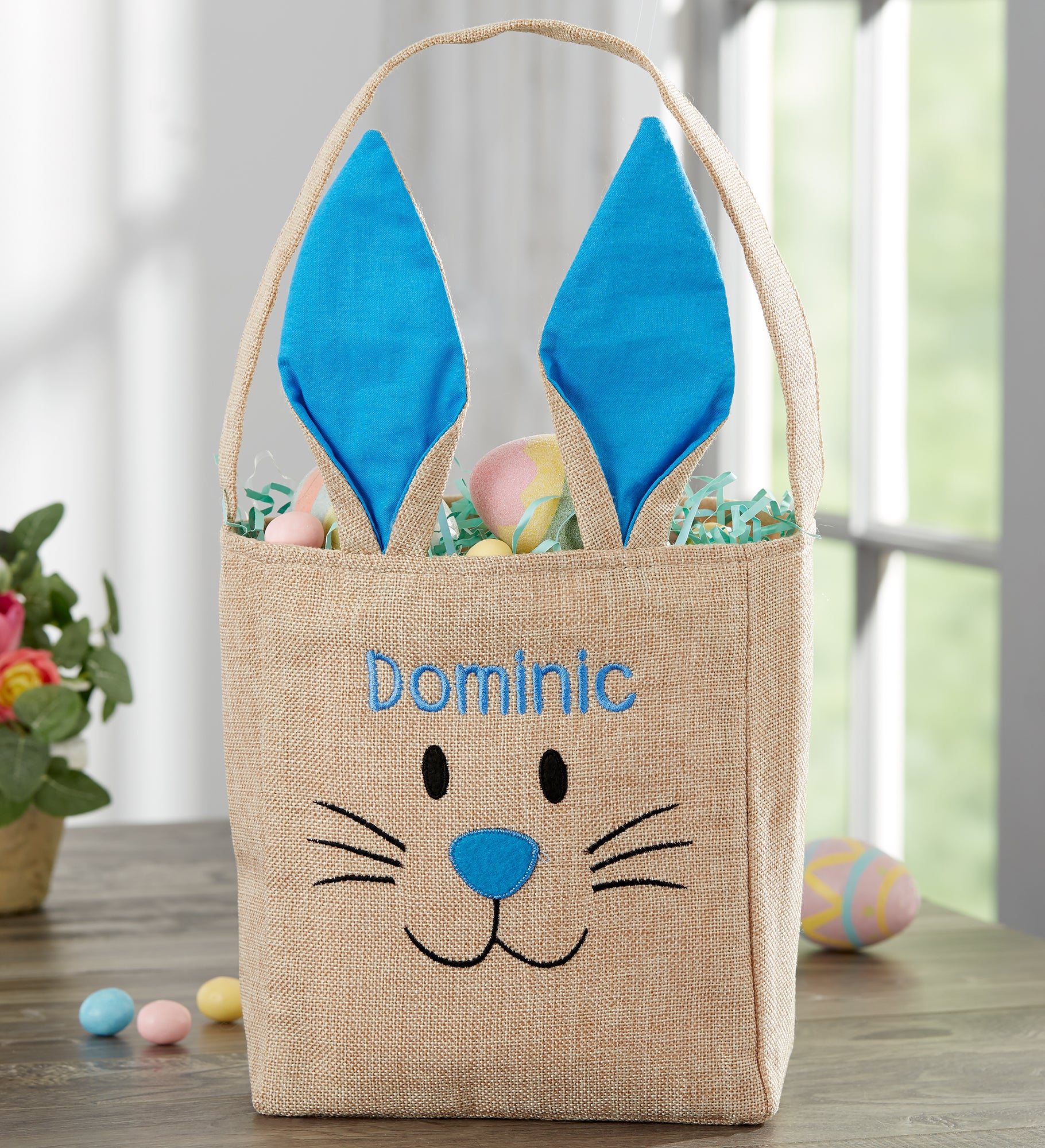 Bunny Face Personalized Easter Treat Bag